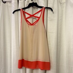 Double Zero Red and White Top